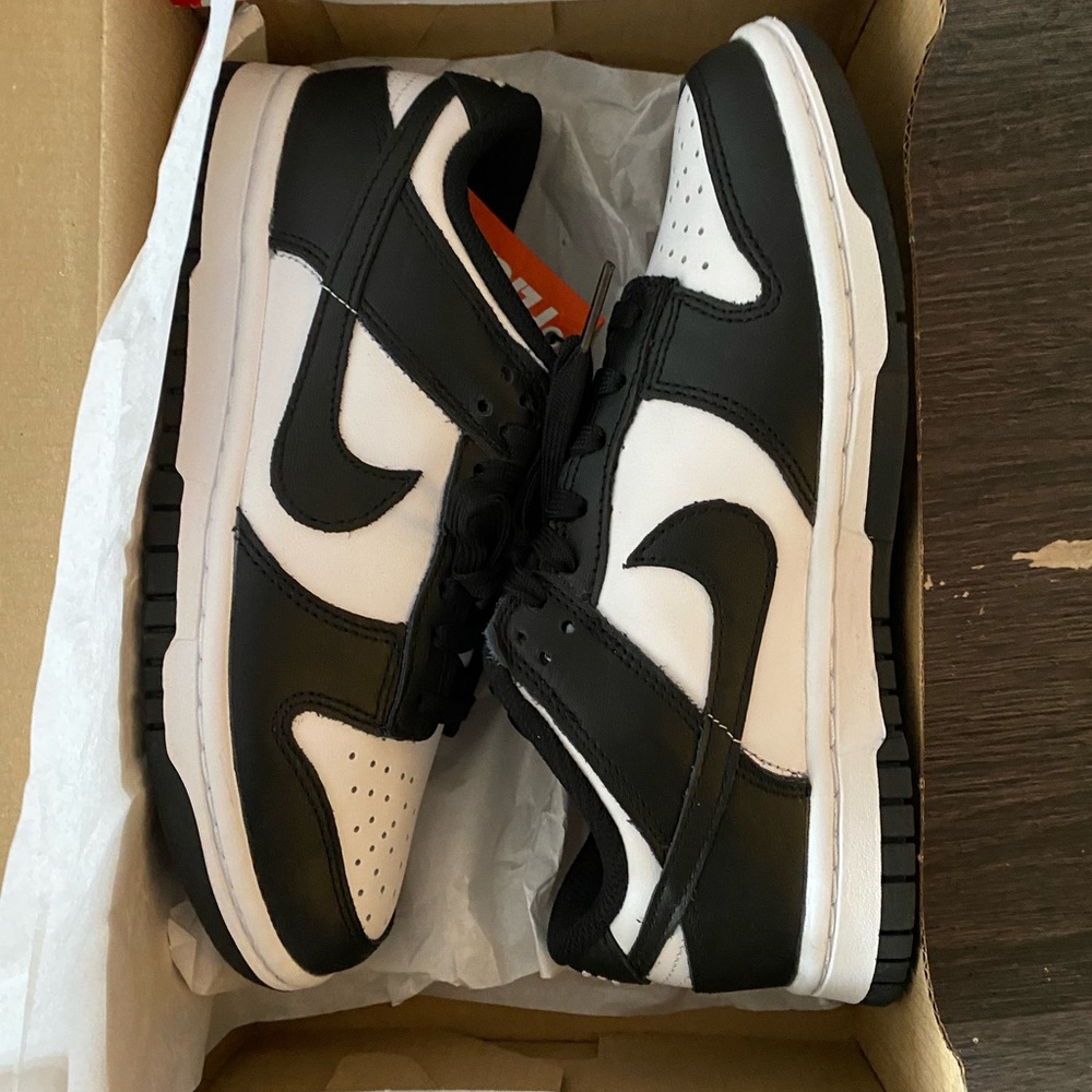 Nike low dunks womens black and white - US size 5.5